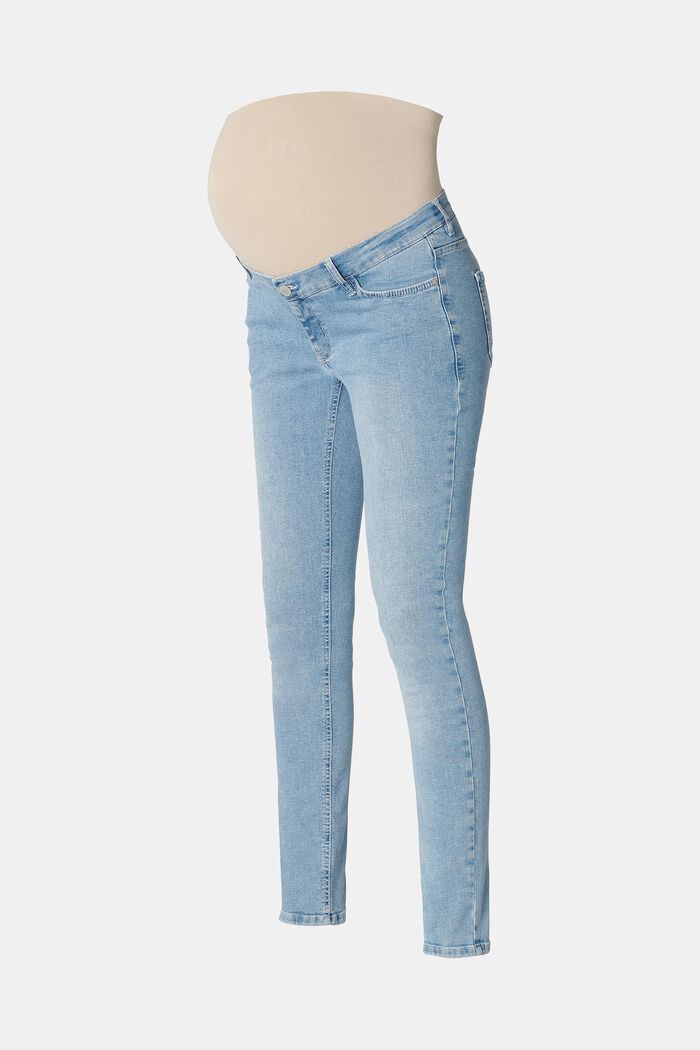 Skinny fit-jeans met band over de buik, LIGHTWASH, detail image number 5