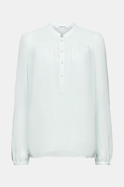 Chiffon blouse met lange mouwen