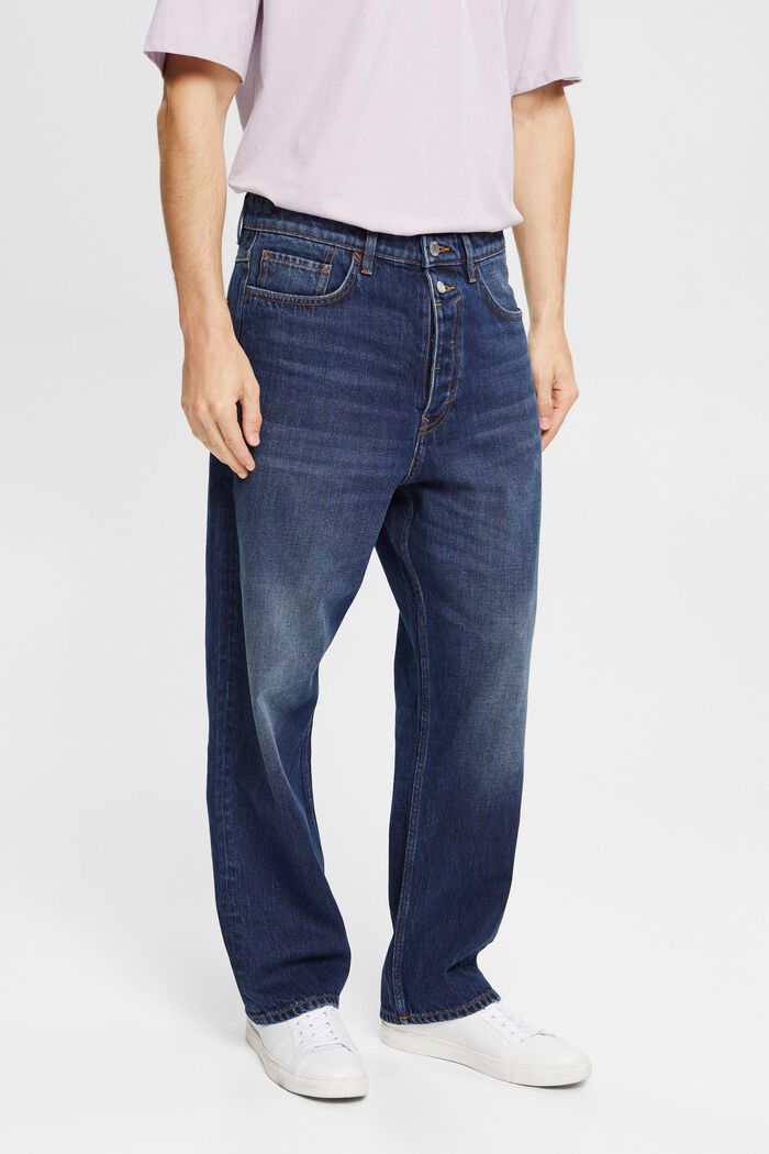Jeans met losse pasvorm, BLUE DARK WASHED, detail image number 0
