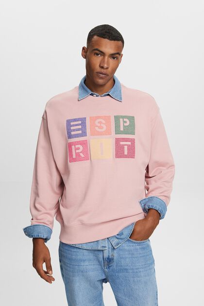 Sweatshirt met logo van organic cotton
