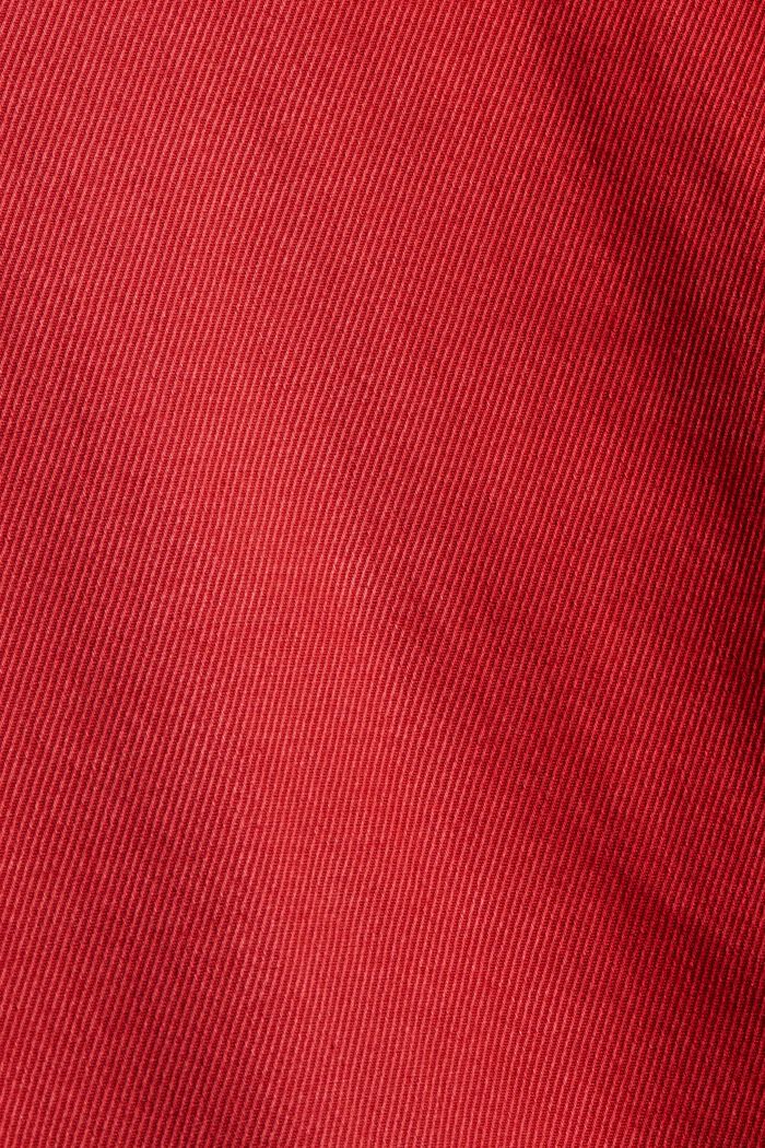 Twill broek van een mix van TENCEL™ en biologisch katoen, RED, detail image number 4