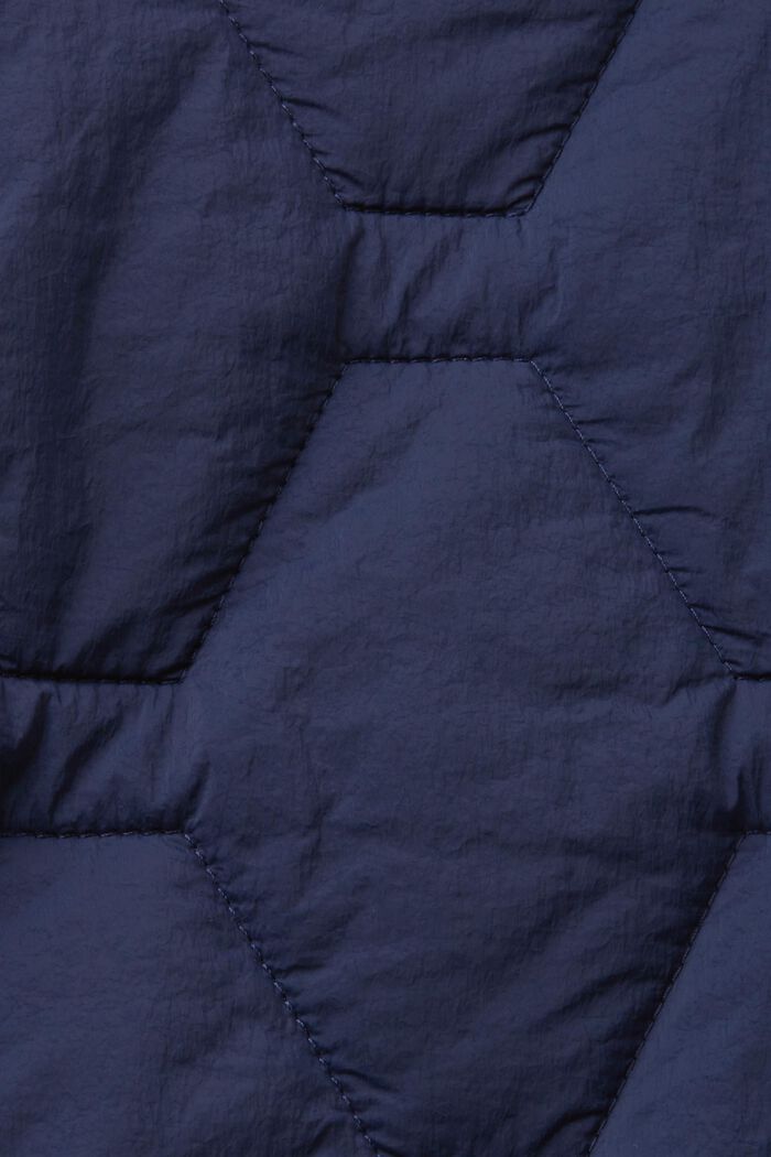 Gerecycled: lichte gewatteerde jas, NAVY, detail image number 6