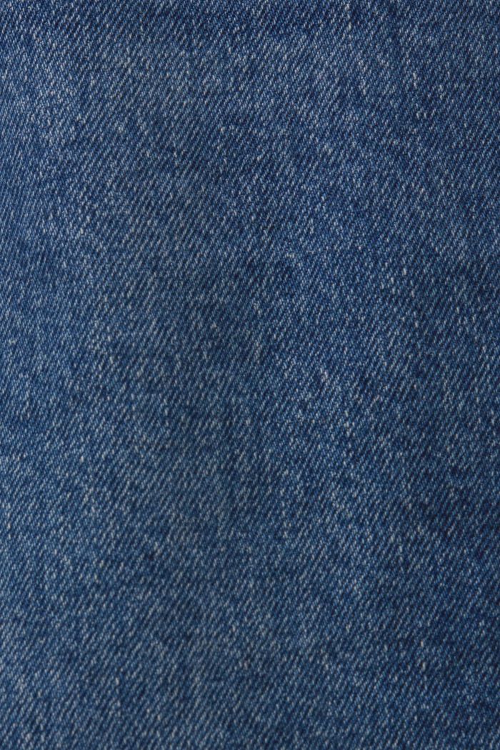 Wide fit jeans in retrolook met hoge taille, BLUE DARK WASHED, detail image number 6