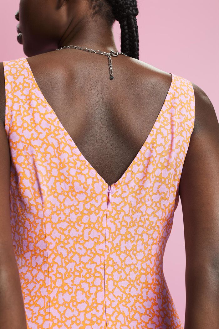 Mouwloze midi-jurk met print all-over, LILAC, detail image number 4