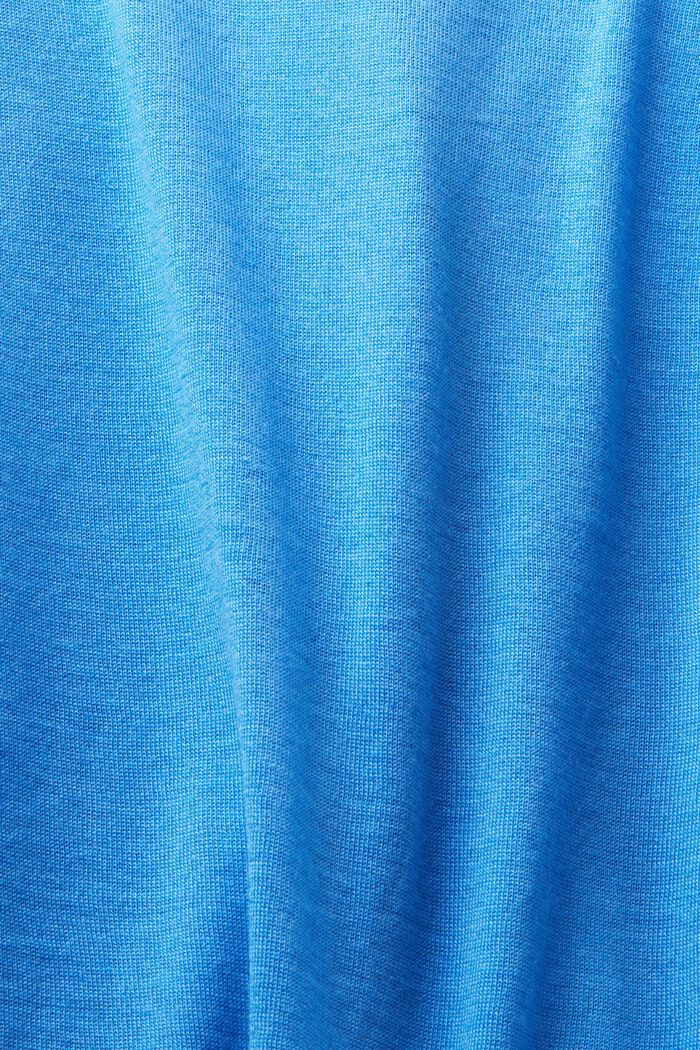 Gemêleerd kasjmier vest, BLUE, detail image number 5