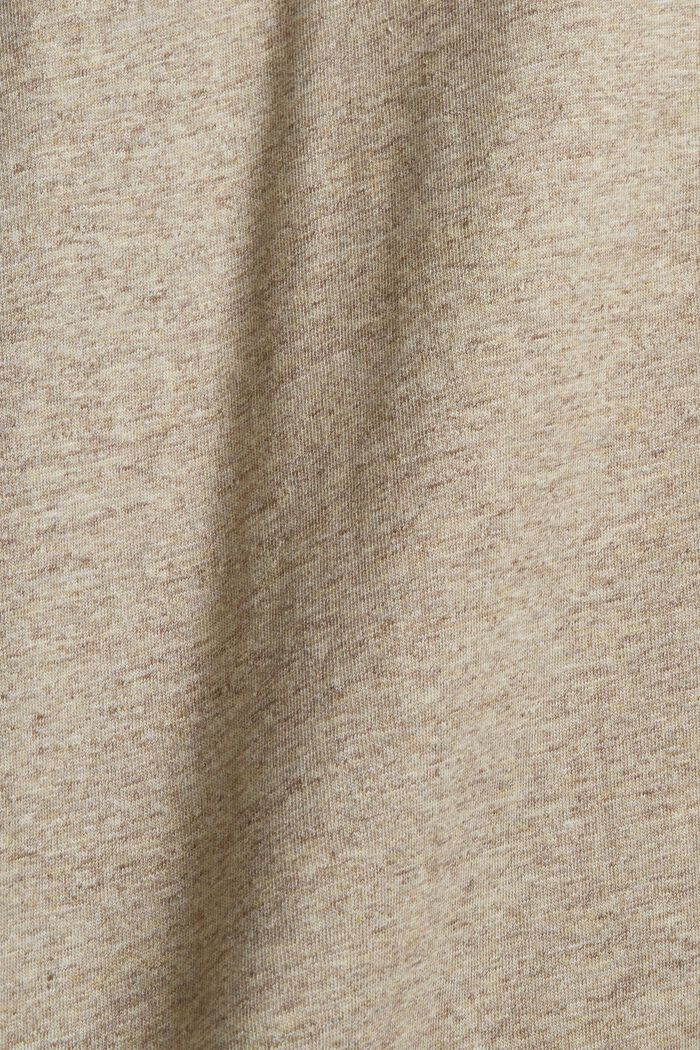 Jersey longsleeve van 100% katoen, BEIGE, detail image number 5