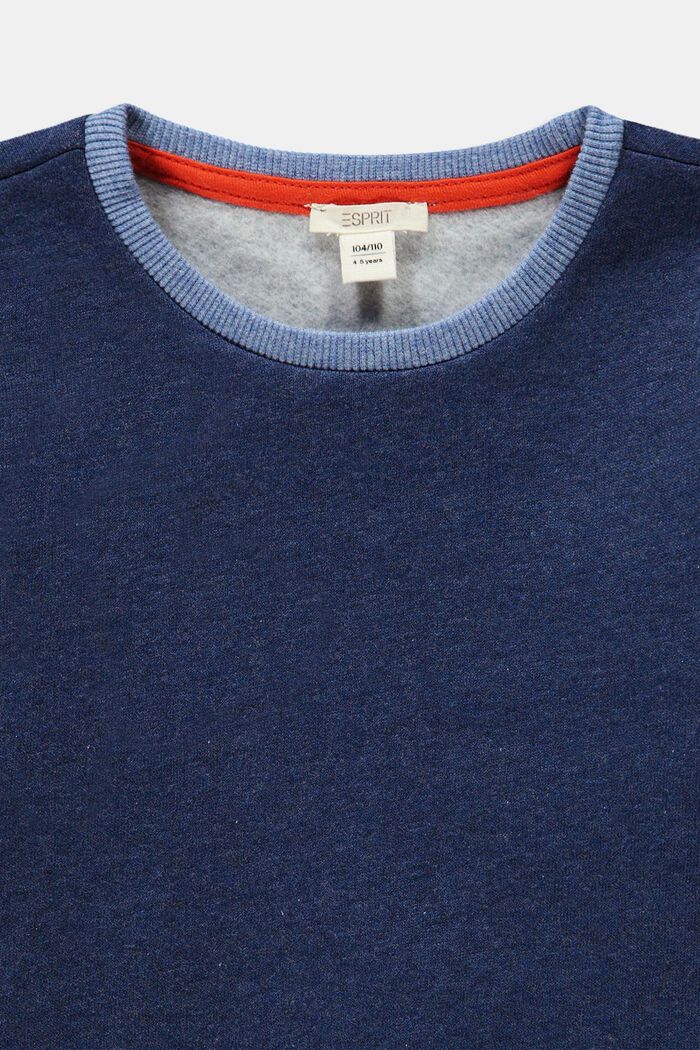 Sweatshirt met gestreept ribboordje, INK, detail image number 2