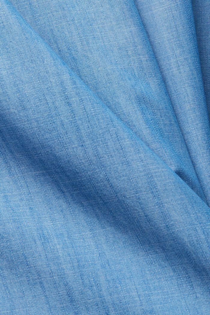 Van TENCEL™: midi-jurk met denimlook, BLUE MEDIUM WASHED, detail image number 5