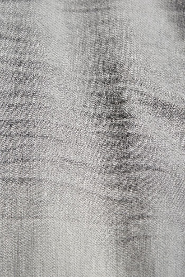 Denim short van organic cotton, GREY MEDIUM WASHED, detail image number 4