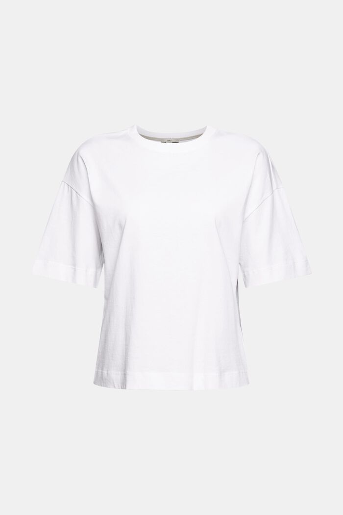 T-shirt van biologisch katoen, WHITE, detail image number 6