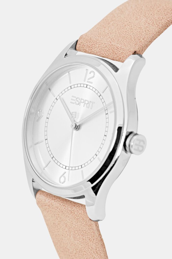 Veganistisch: horloge met bandje van imitatieleer, PINK, detail image number 1