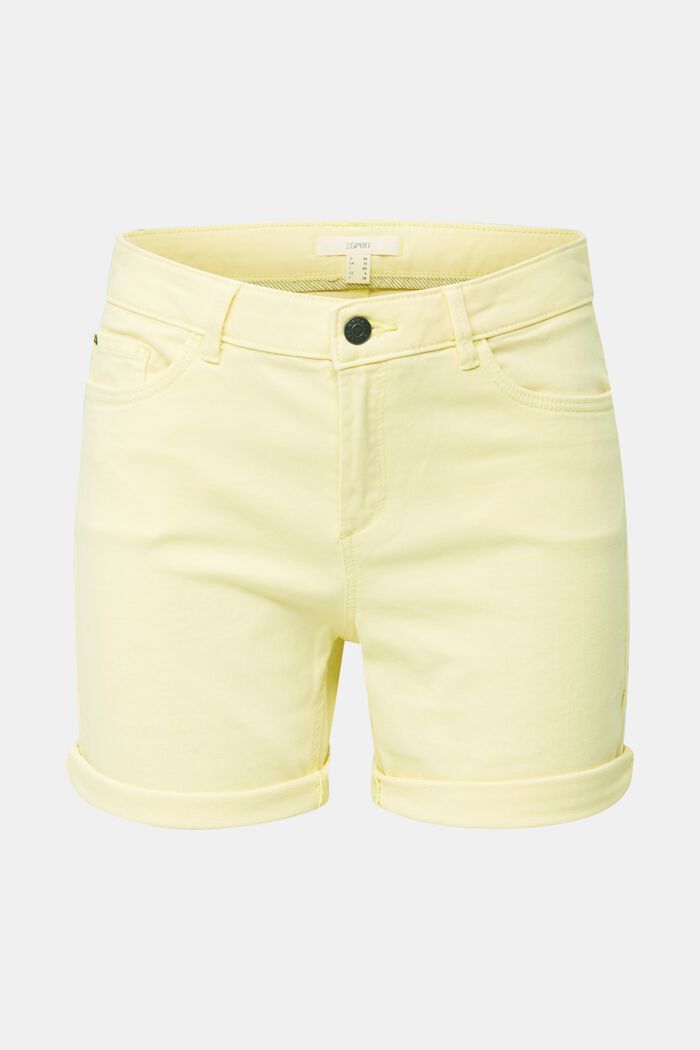 REPREVE short met stretch, gerecycled, LIME YELLOW, detail image number 0
