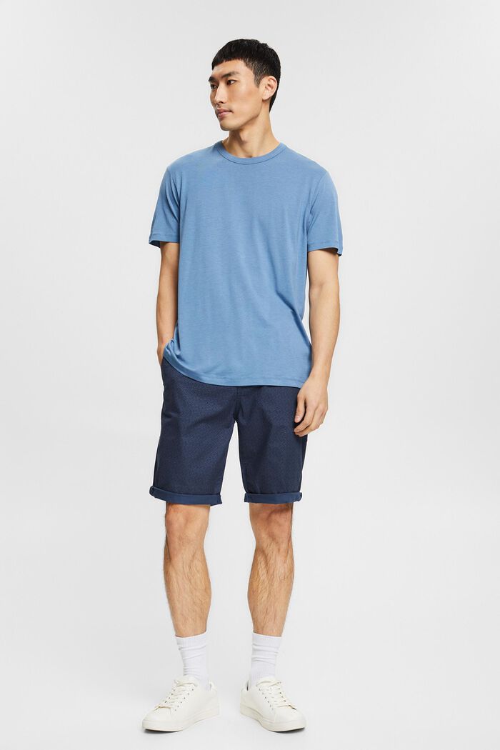 Met TENCEL™: basic T-shirt , GREY BLUE, detail image number 6
