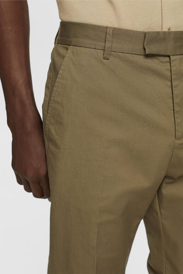 Relaxed fit chino, KHAKI GREEN, detail image number 2