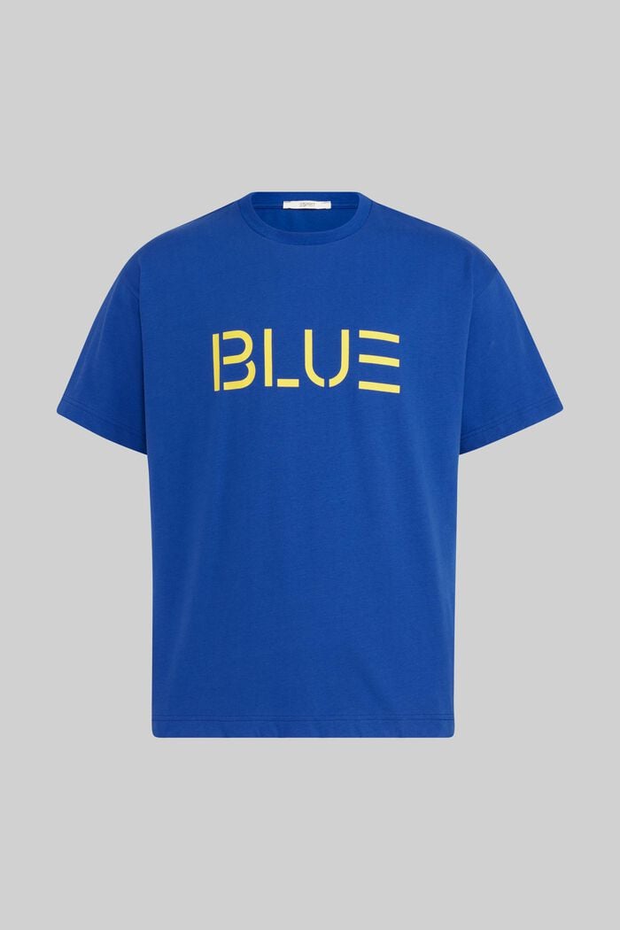 Uniseks T-shirt met print, BLUE, detail image number 6