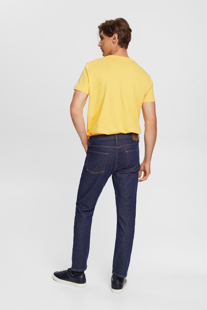 Slim fit-jeans met stretch, BLUE RINSE, detail image number 5