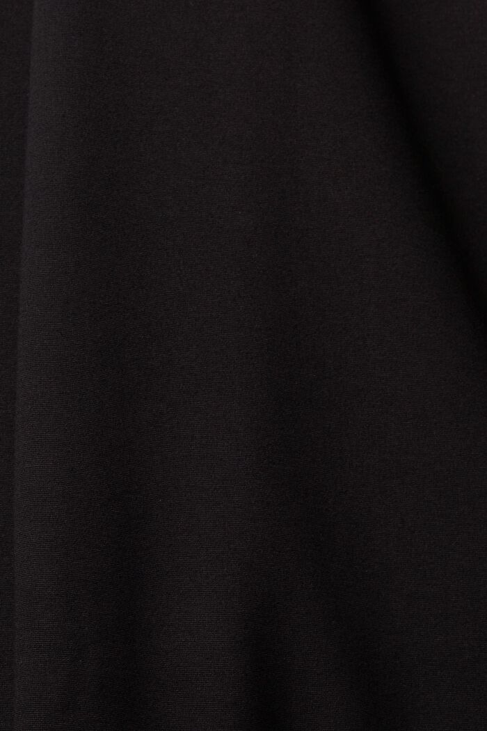 Punto broek met uitlopende pijpen, BLACK, detail image number 6