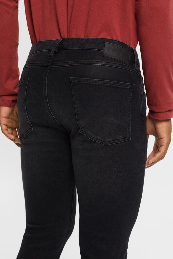 Slim fit-jeans met stretch, GREY MEDIUM WASHED, detail image number 2