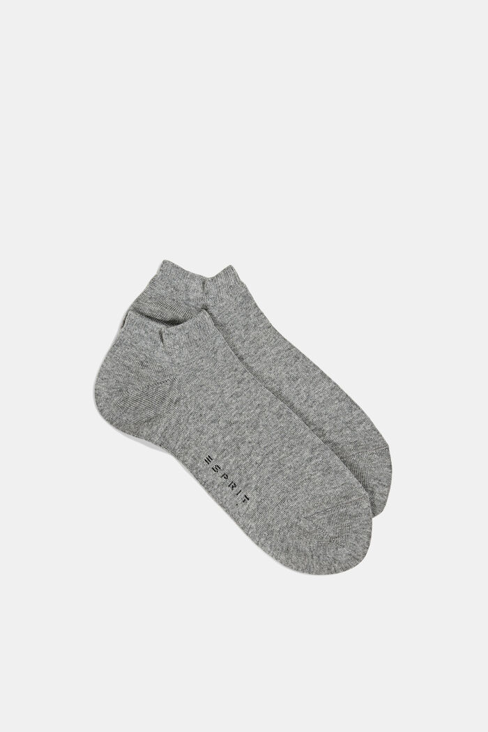 Set van 2 paar sokken, organic cotton, LIGHT GREY MELANGE, detail image number 0