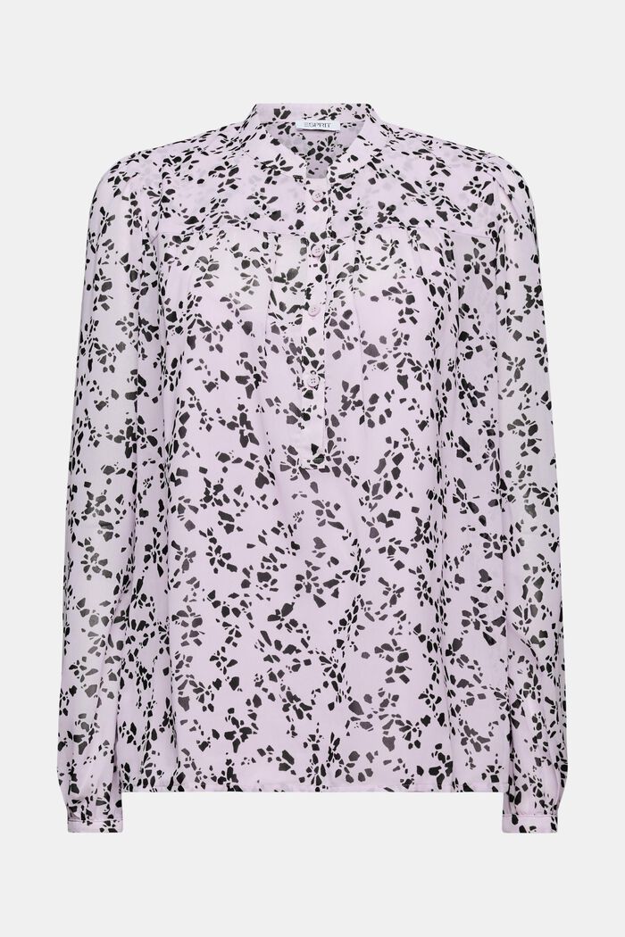 Chiffon blouse met print, LAVENDER, detail image number 6