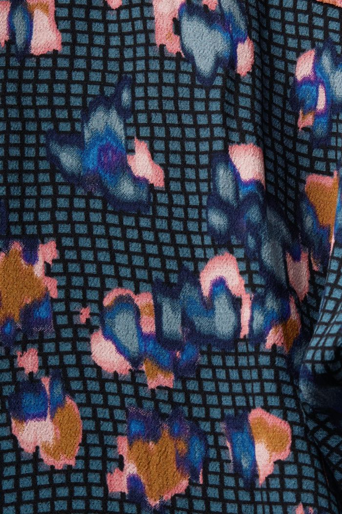 Buttondown-overhemd met print, TEAL BLUE, detail image number 5
