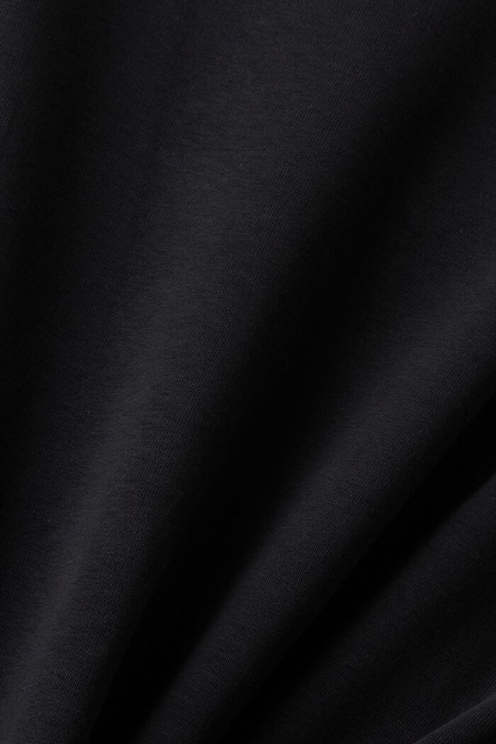 Sweatshirt met V-hals, BLACK, detail image number 4