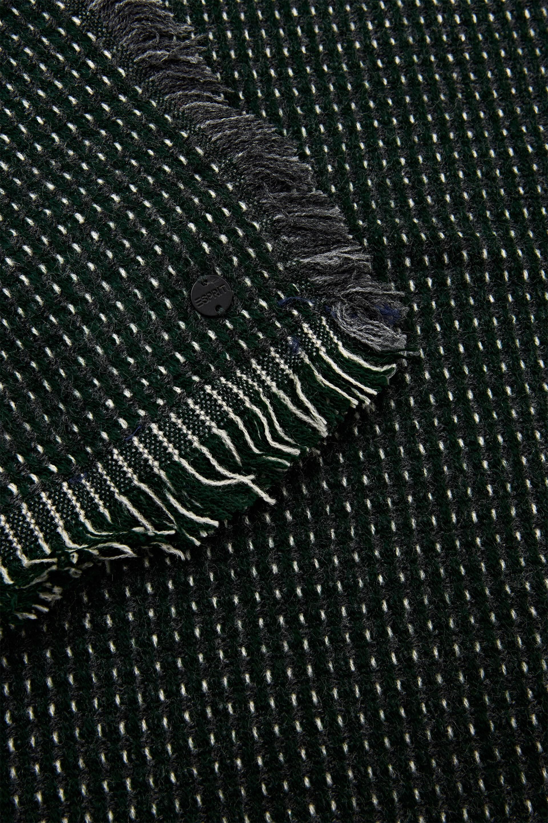 Groen Gestructureerde geweven sjaal