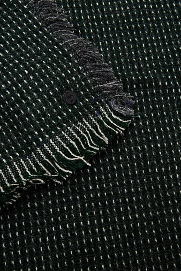 Gestructureerde geweven sjaal, EMERALD GREEN, detail image number 1