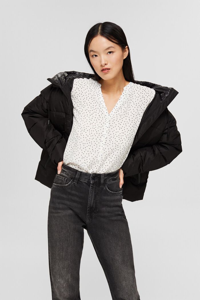 Henley blouse van LENZING™ ECOVERO™, NEW OFF WHITE, detail image number 0