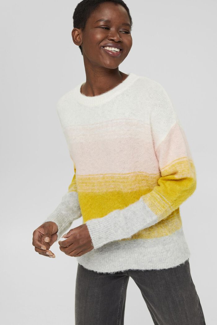 Met wol: trui met kleurverloop, PASTEL PINK, detail image number 0
