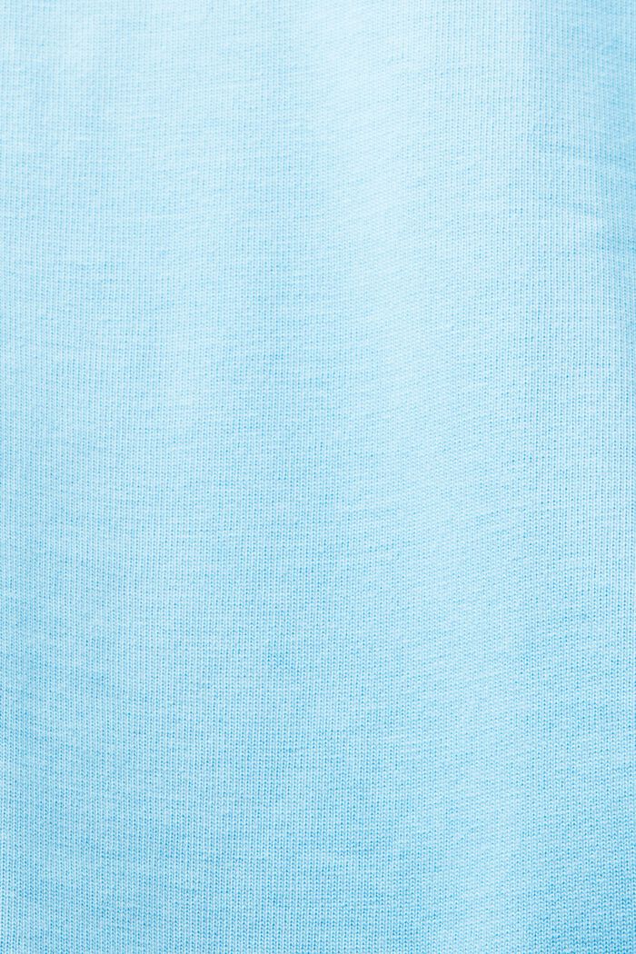 Uniseks T-shirt van katoen-jersey met logo, LIGHT TURQUOISE, detail image number 6
