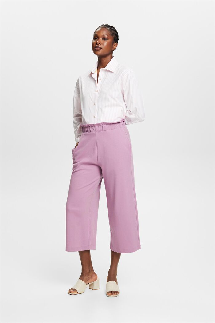 Cropped culotte, MAUVE, detail image number 5