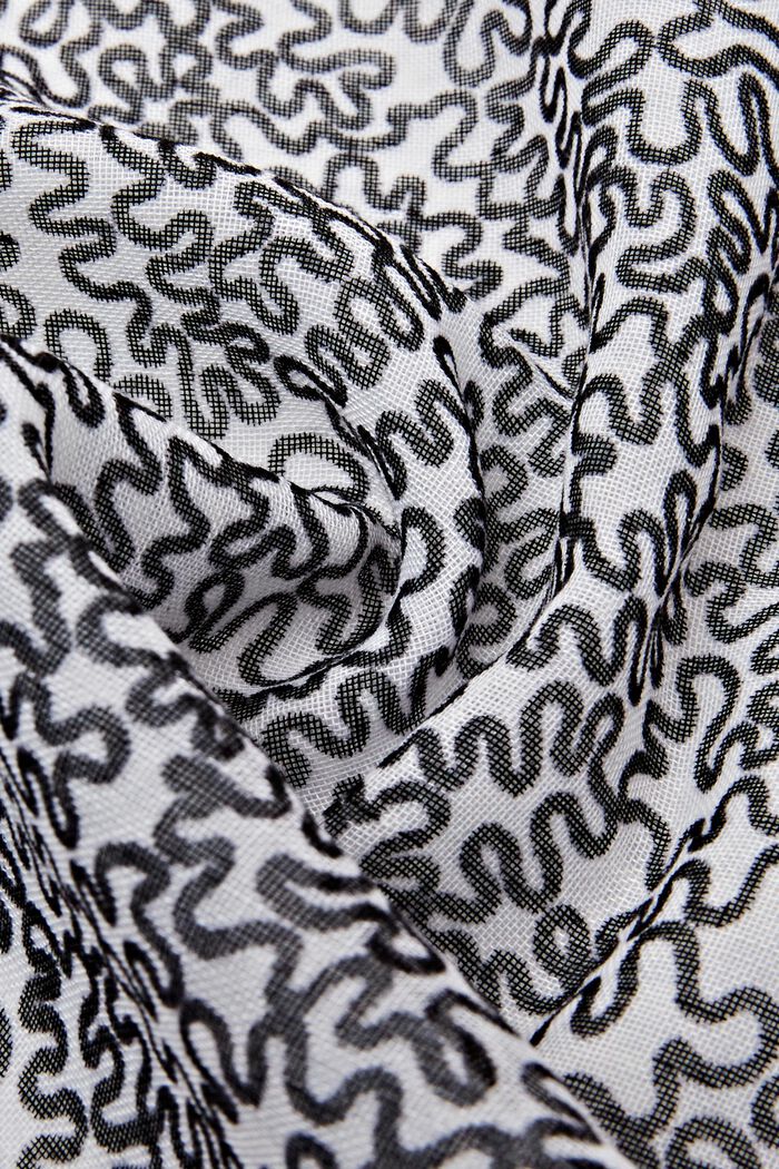 Lichte sjaal met print, LIGHT BLUE, detail image number 1