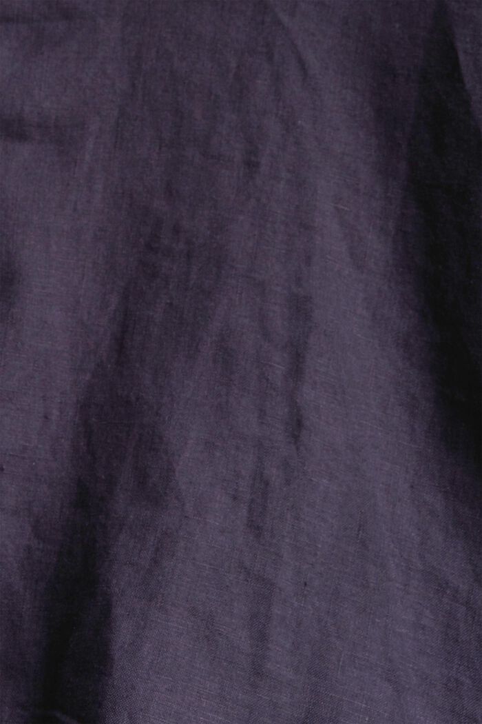 Blouse van 100% linnen, ANTHRACITE, detail image number 4