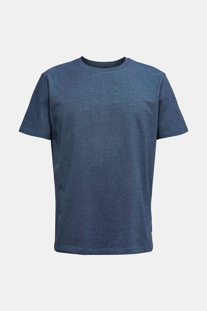 T-shirt van katoen-piqué, BLUE, detail image number 5
