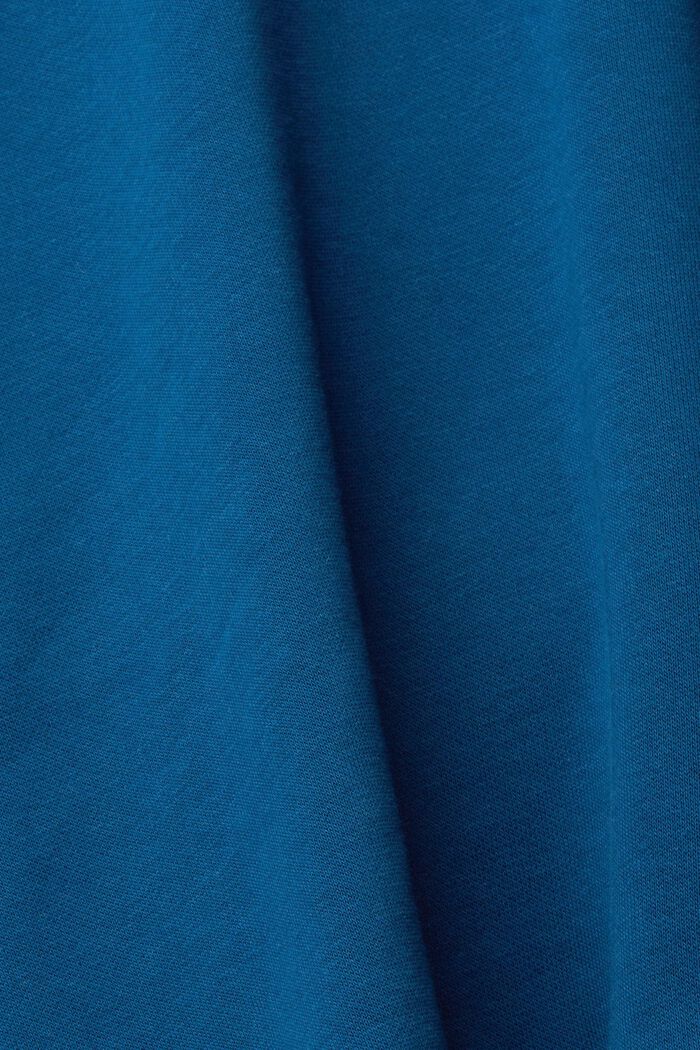 Sweatshirt met knoopsluiting aan de achterkant, PETROL BLUE, detail image number 1