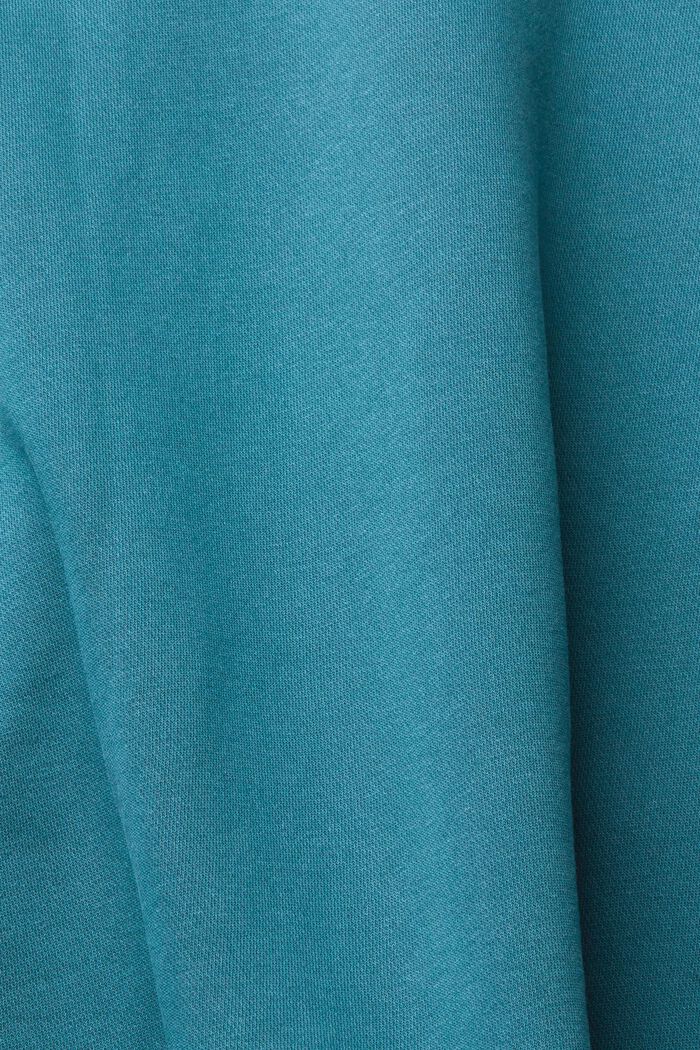 Sweatshirt met capuchon, TEAL BLUE, detail image number 4