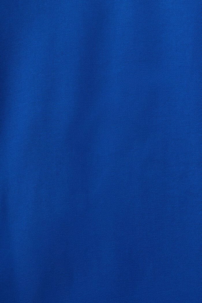 Satijnen, mouwloze blouse, BRIGHT BLUE, detail image number 5