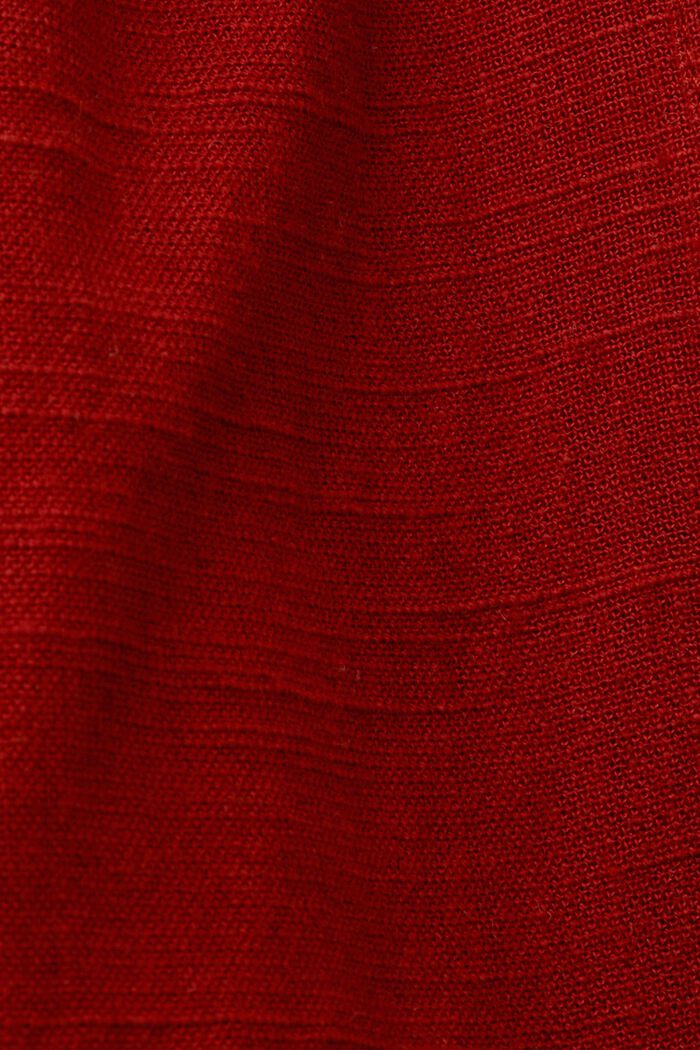 Mouwloze blouse, TERRACOTTA, detail image number 5