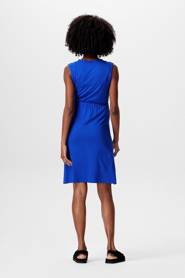 Mouwloze MATERNITY jurk met V-hals, ELECTRIC BLUE, detail image number 2
