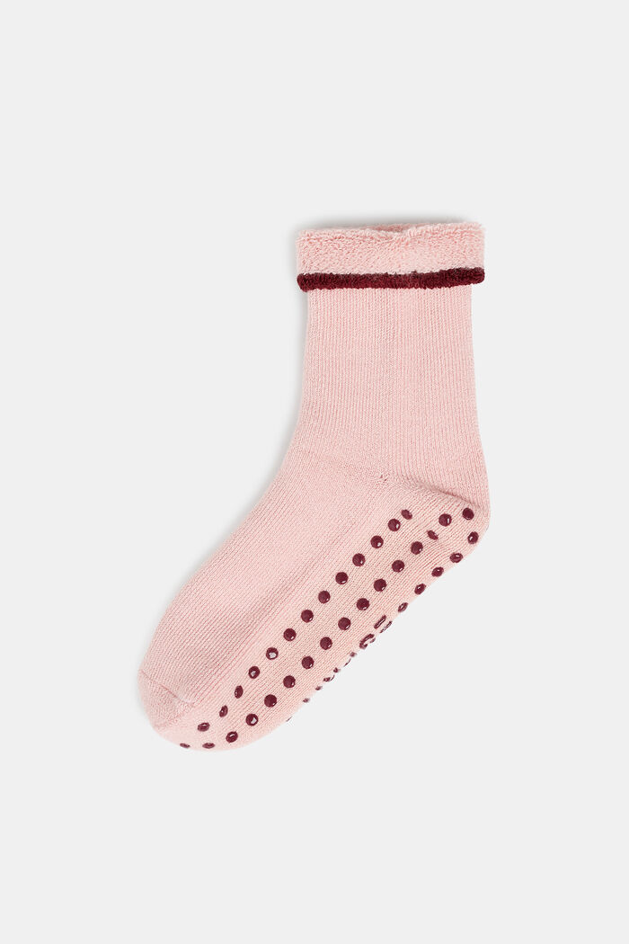 Met scheerwol: zachte sokken met stroeve zool, ENGLISH ROSE, detail image number 0