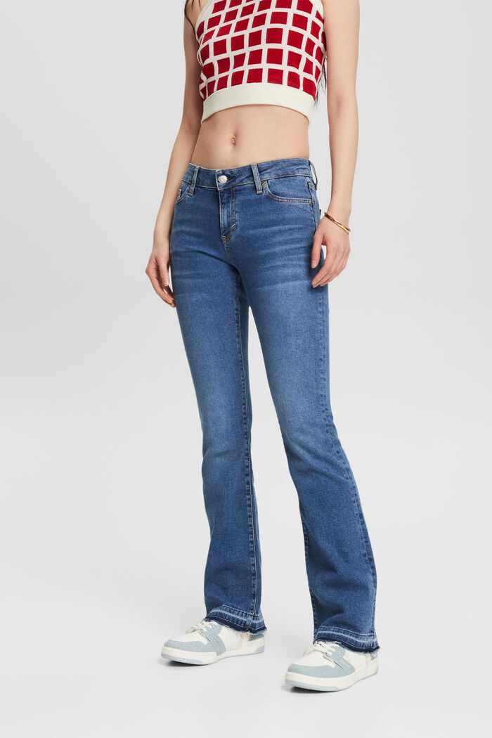 Bootcut jeans met middelhoge taille, BLUE MEDIUM WASHED, detail image number 0