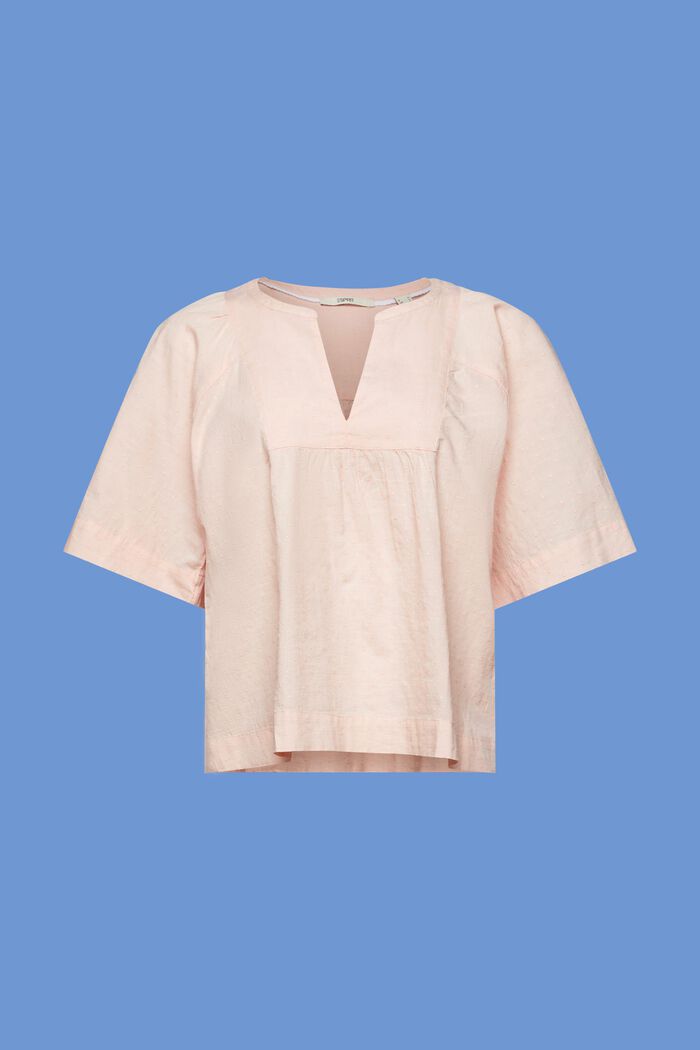 Katoenen blouse met borduursel, PASTEL PINK, detail image number 6