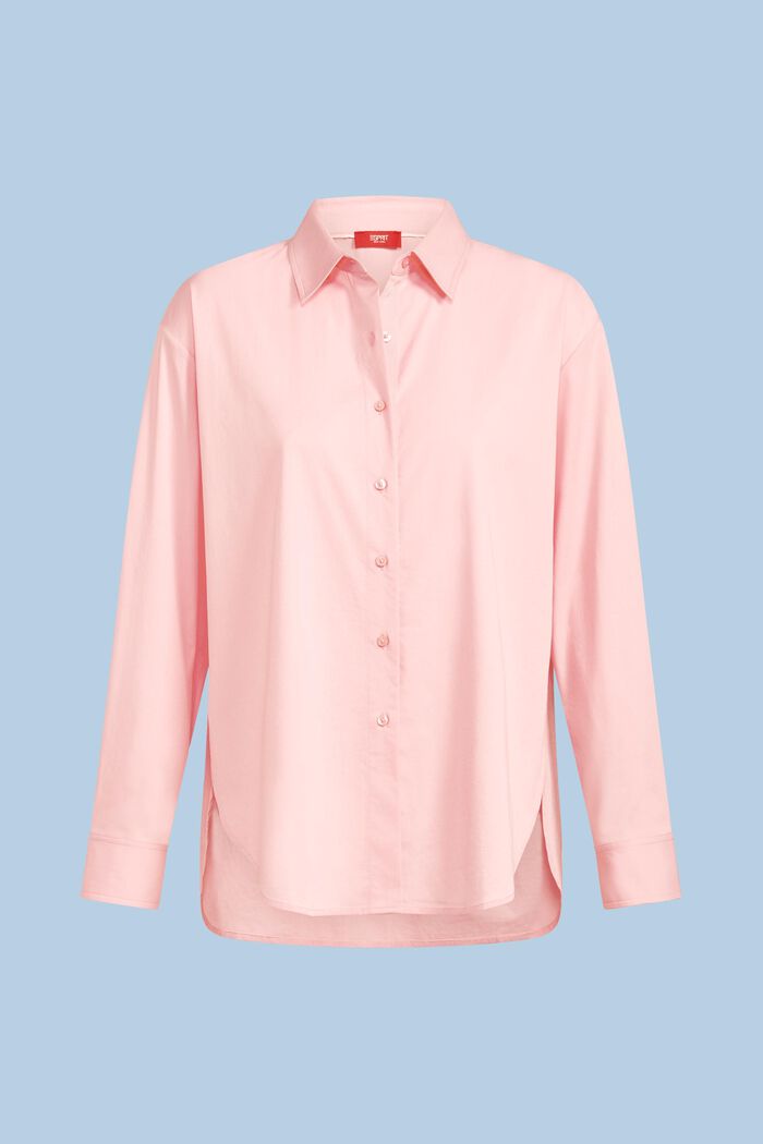 Oversized overhemd met buttondownkraag, PINK, detail image number 5