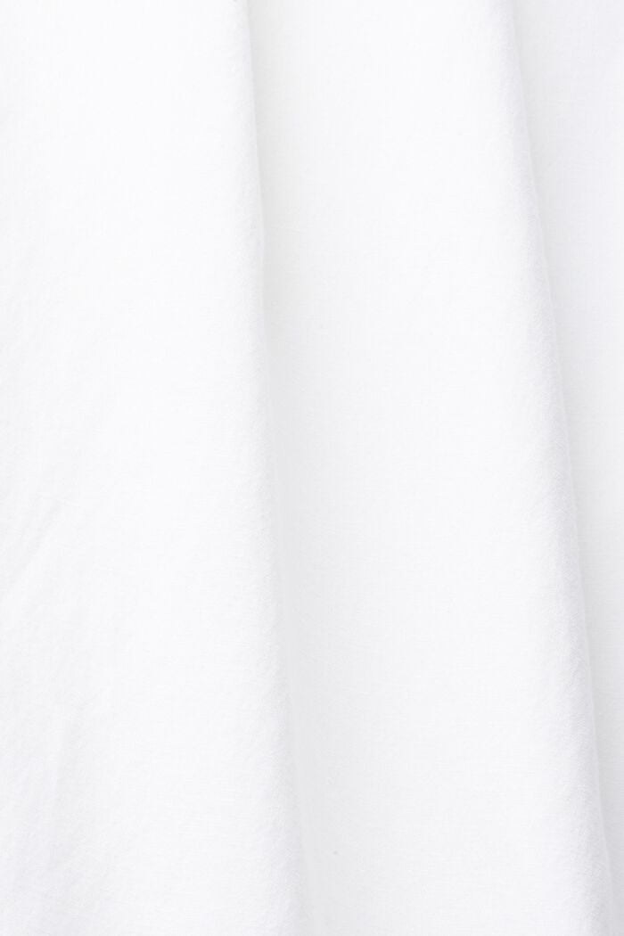 Met linnen: jurk met verstelbare schouderbandjes, WHITE, detail image number 4