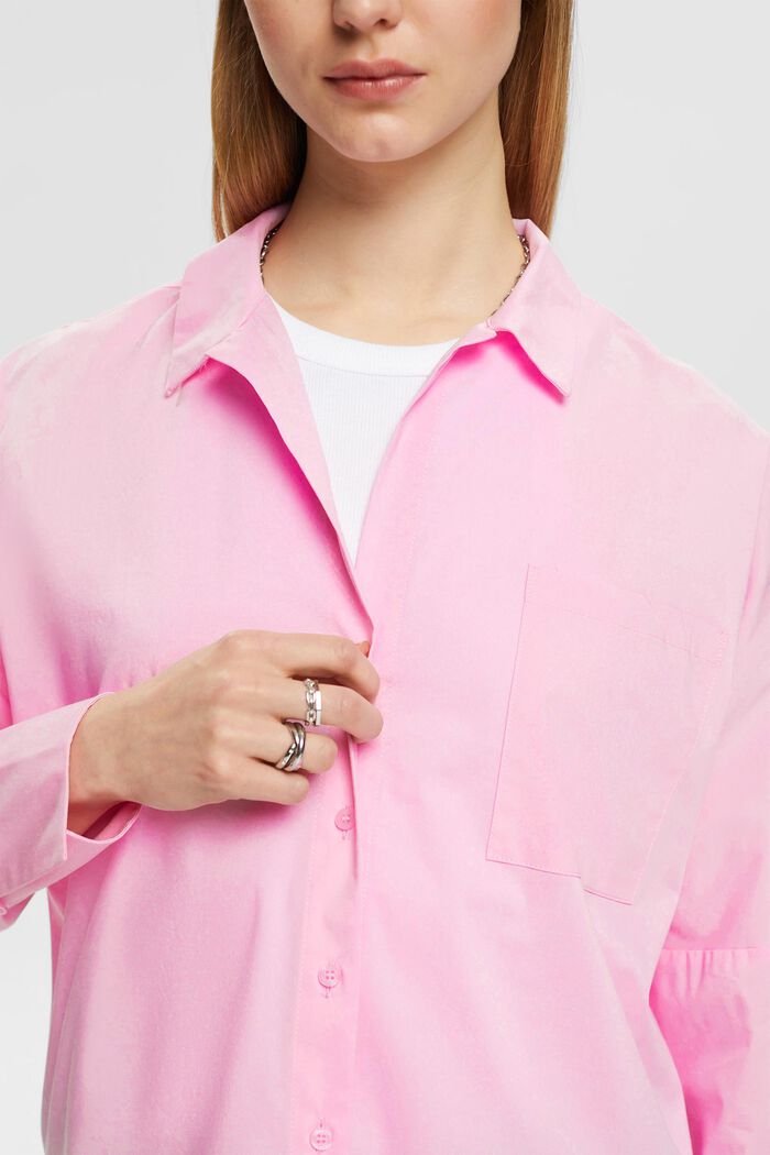 Popeline blouse, LIGHT PINK, detail image number 2