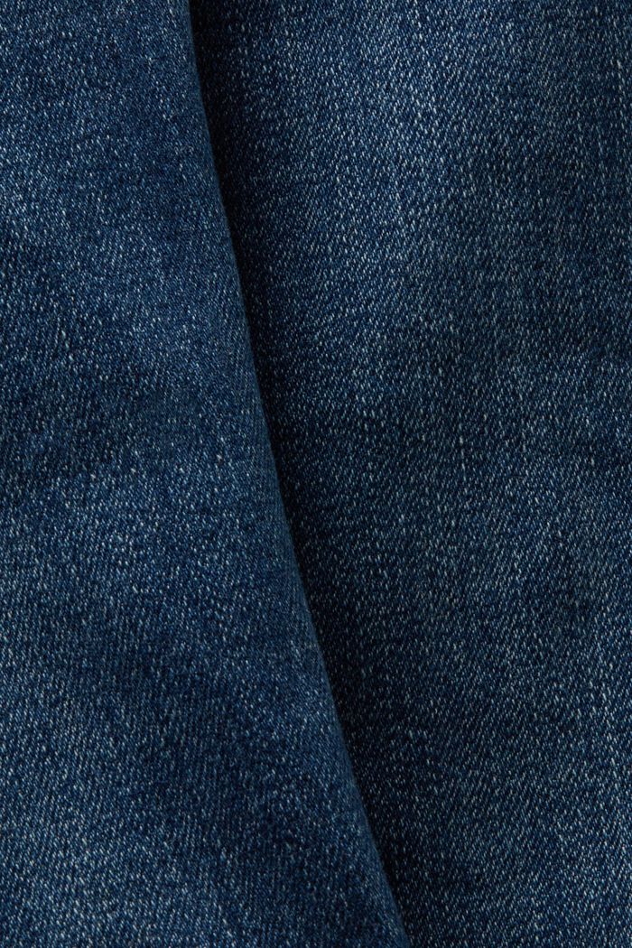 Skinny jeans met middelhoge taille, BLUE DARK WASHED, detail image number 6