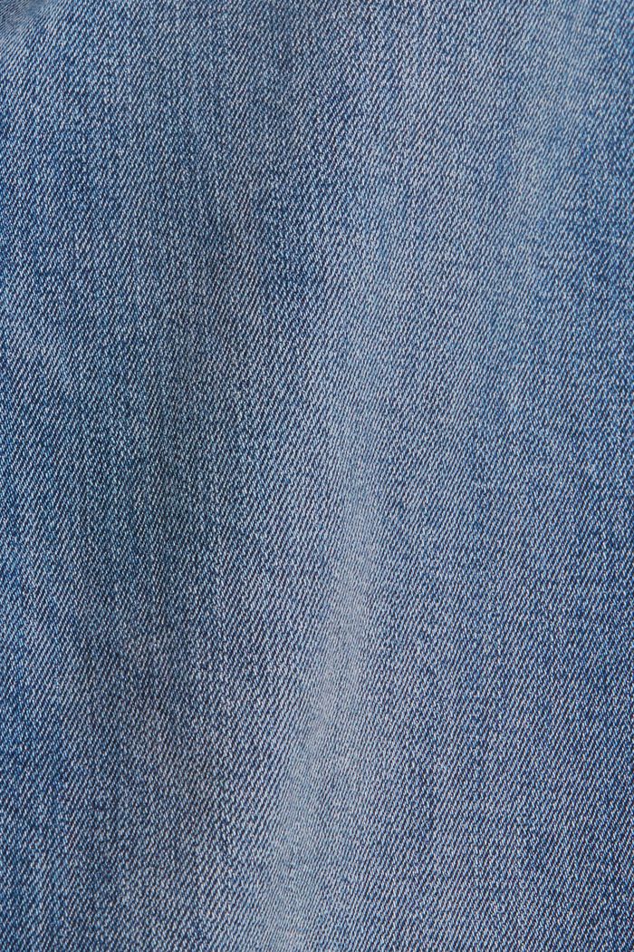 Stretchjeans met geweven strepen, BLUE MEDIUM WASHED, detail image number 4
