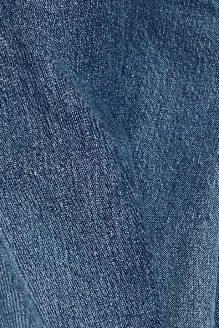 Rechtlijnige jeans met middelhoge taille, BLUE LIGHT WASHED, detail image number 6