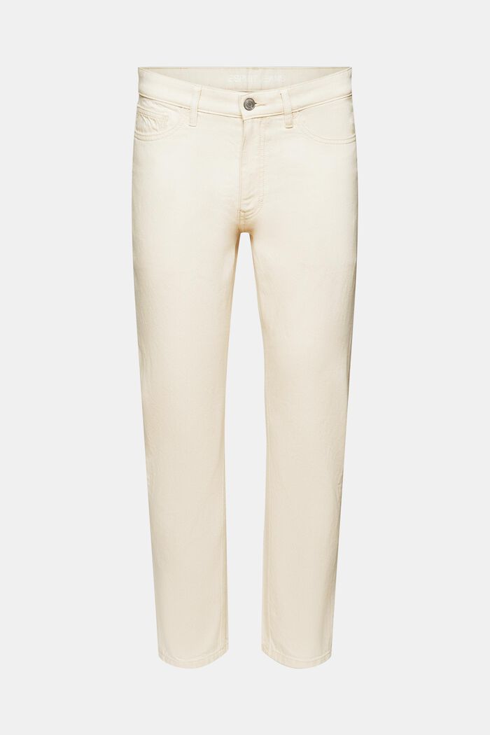 Mid rise regular tapered jeans, OFF WHITE, detail image number 6